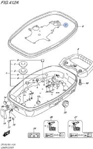 Suzuki DF4,DF5,DF6 Powerhead base gasket 61126-91J01-000 (click for enlarged image)